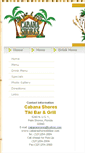 Mobile Screenshot of cabanashorestikibar.com